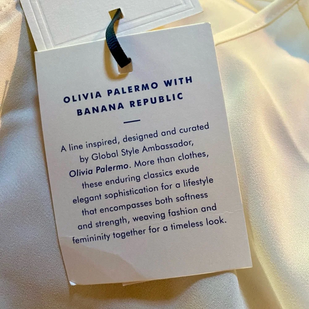 🔥Banana Republic x Olivia Palermo Poet Blouse🔥 NWT - Picture 8 of 13